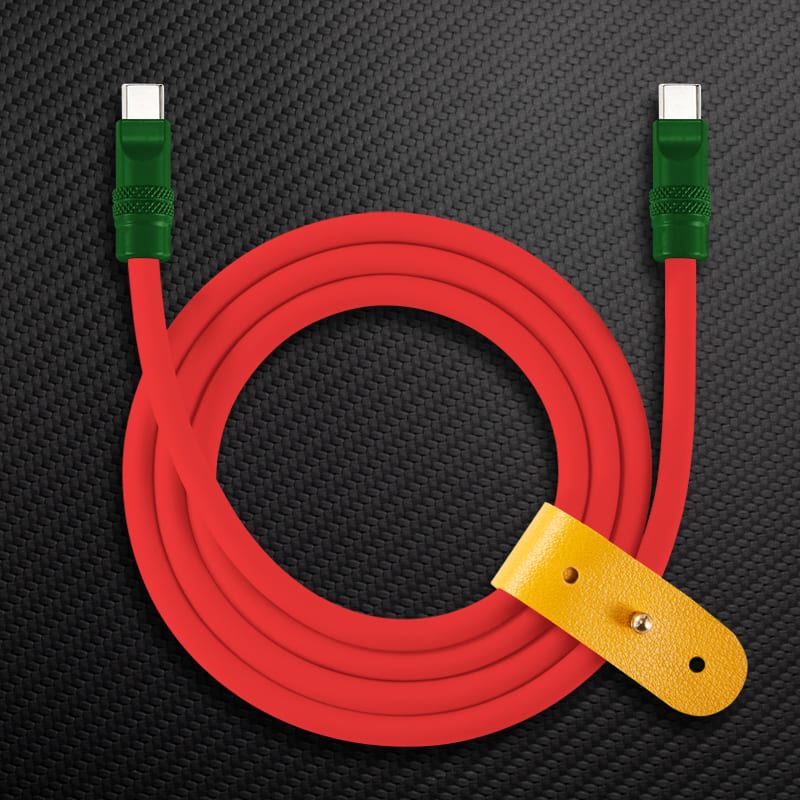 240W Contrast Color Silicone Fast Charging Cable