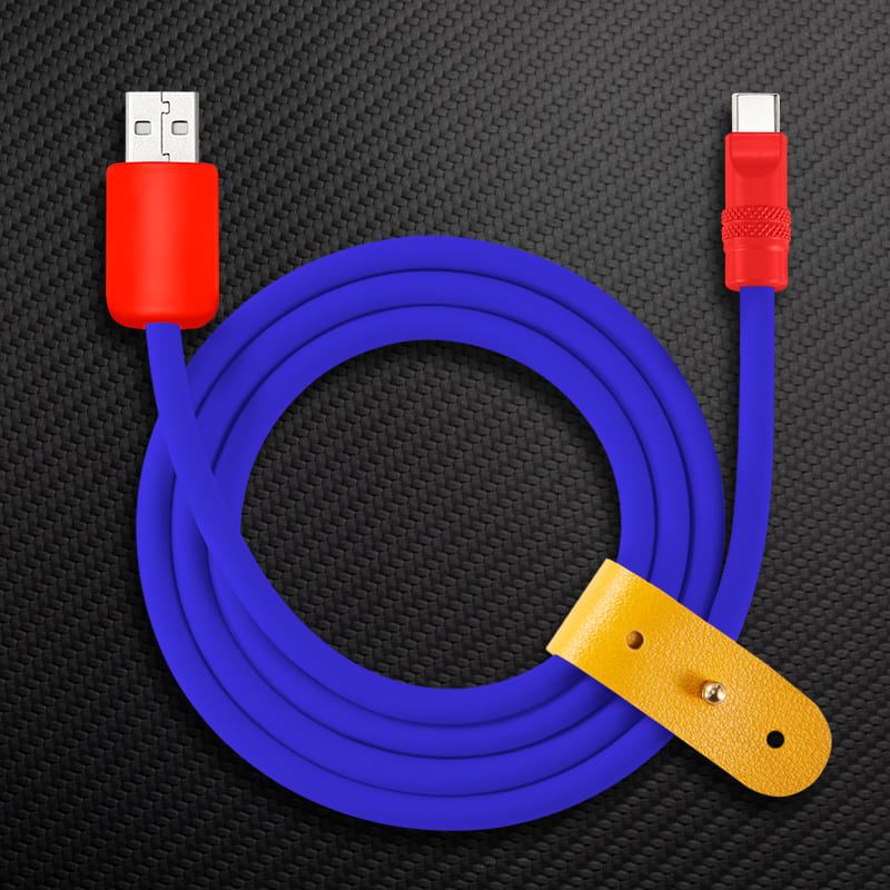 240W Contrast Color Silicone Fast Charging Cable