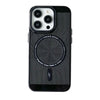Breathable Heat Dissipation Electroplated Magnetic Phone Case - Black