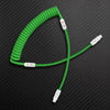 "Chubby Mood" Silicone Braided Fast Charging Cable #369 - Green