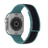 Color Blocking Fashion Magnetic Silicone Band for Apple Watch - Black & Green
