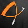 "Elbow Chubby" 240W Spring Cable With Mirrored Connector - Orange