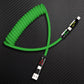 🆕"GlowCharge Pro" 240W 4-in-1 Spring Car Cable with Lights