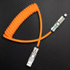 🆕"GlowCharge Pro" 240W 4-in-1 Spring Car Cable with Lights - Orange