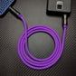 "LumiFlex Pro" 240W 4-In-1 Car Cable With RGB Glow