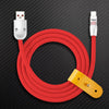 "Smile Chubby" 100W Fast Charge Cable With RGB Glow - Red