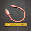 "Monochrome Chubby" Power Bank Friendly Cable - Silicone Material - Pink