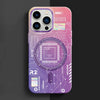 "Cyber" Luminous MagSafe Case For iPhone - Purple & Pink