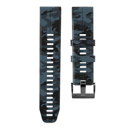 22mm & 26mm Camouflage Silicone Adjustable Watch Band  for Samsung/Garmin/Fossil/Others
