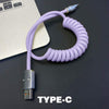 "Easter Chubby" Retractable Car Charge Cable - Purple