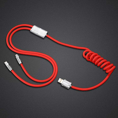 "Chubby Plus" 2 IN 1 Fast Charge Cable (C+Lightning)