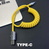 "Easter Chubby" Retractable Car Charge Cable - Yellow
