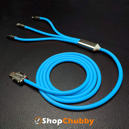 "Chubby Infinity" 3 IN 1  Fast Charge Cable (C+Lightning+Micro)